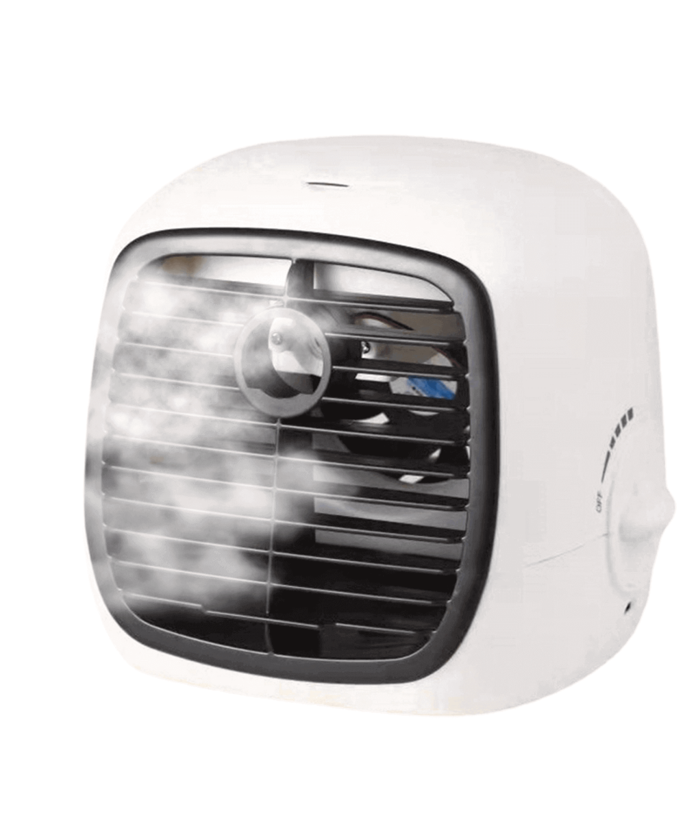 מיני מצנן הכולל מפזר לחות מוגברת