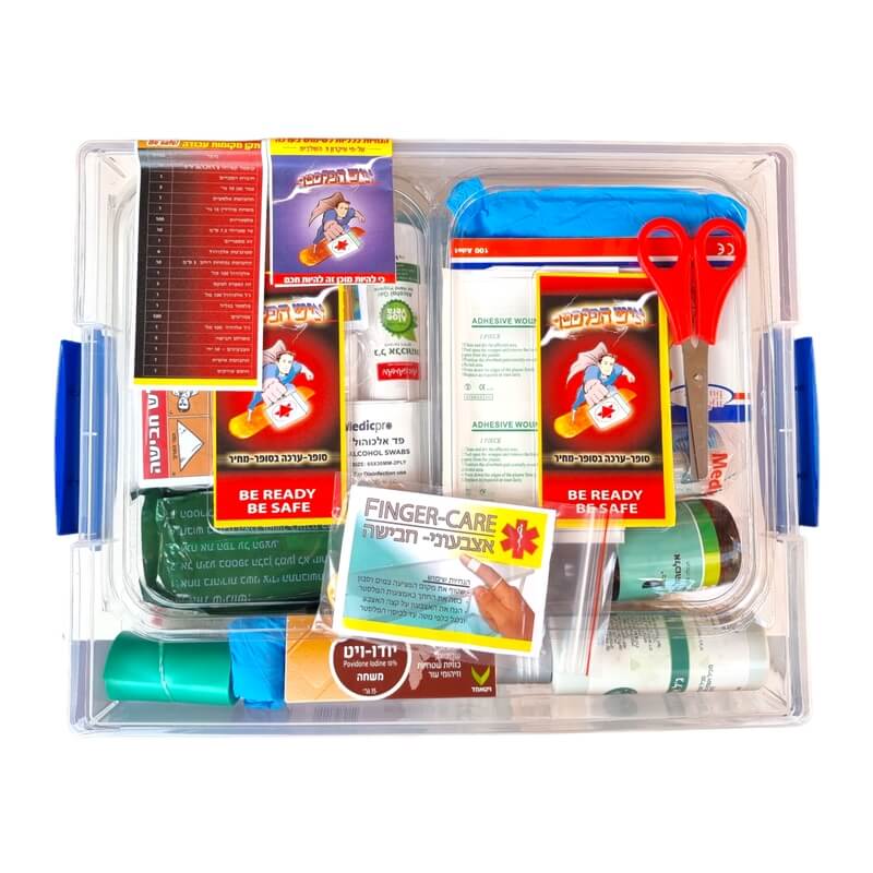 ערכת עזרה ראשונה 19 איש - לפי תקן משרד העבודה