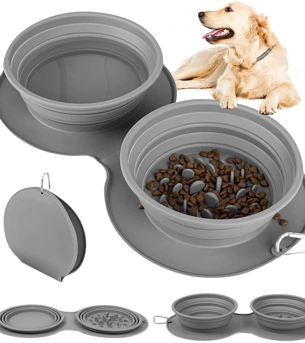 קערות אוכל ומים מתקפלות לכלב | קלות לנשיאה, עמידות ונוחות בטיולים