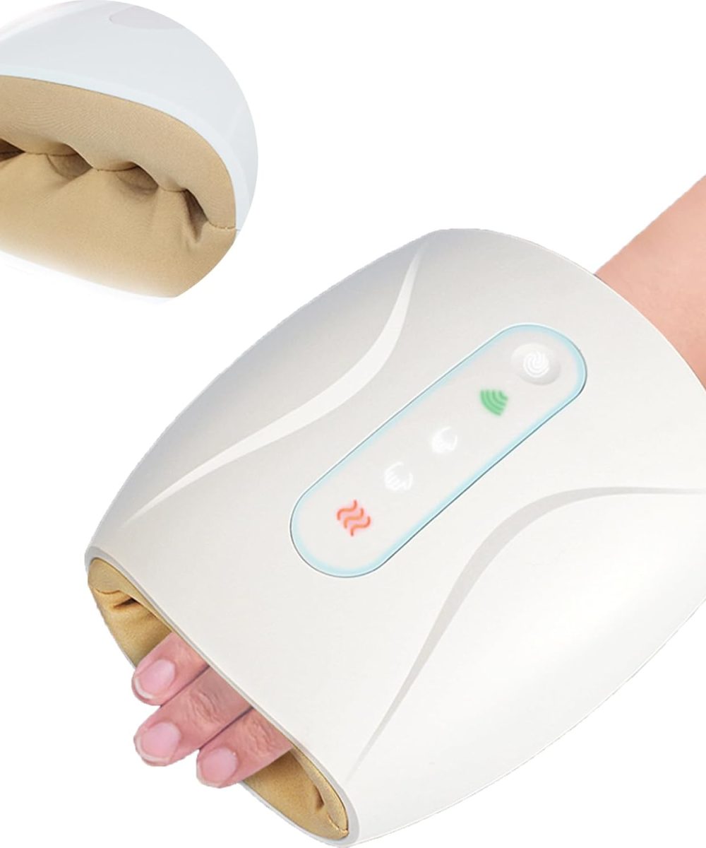 מעסה ידיים ואצבעות יוקרתי: חימום, דחיסה, הקלה מכאבי פרקים