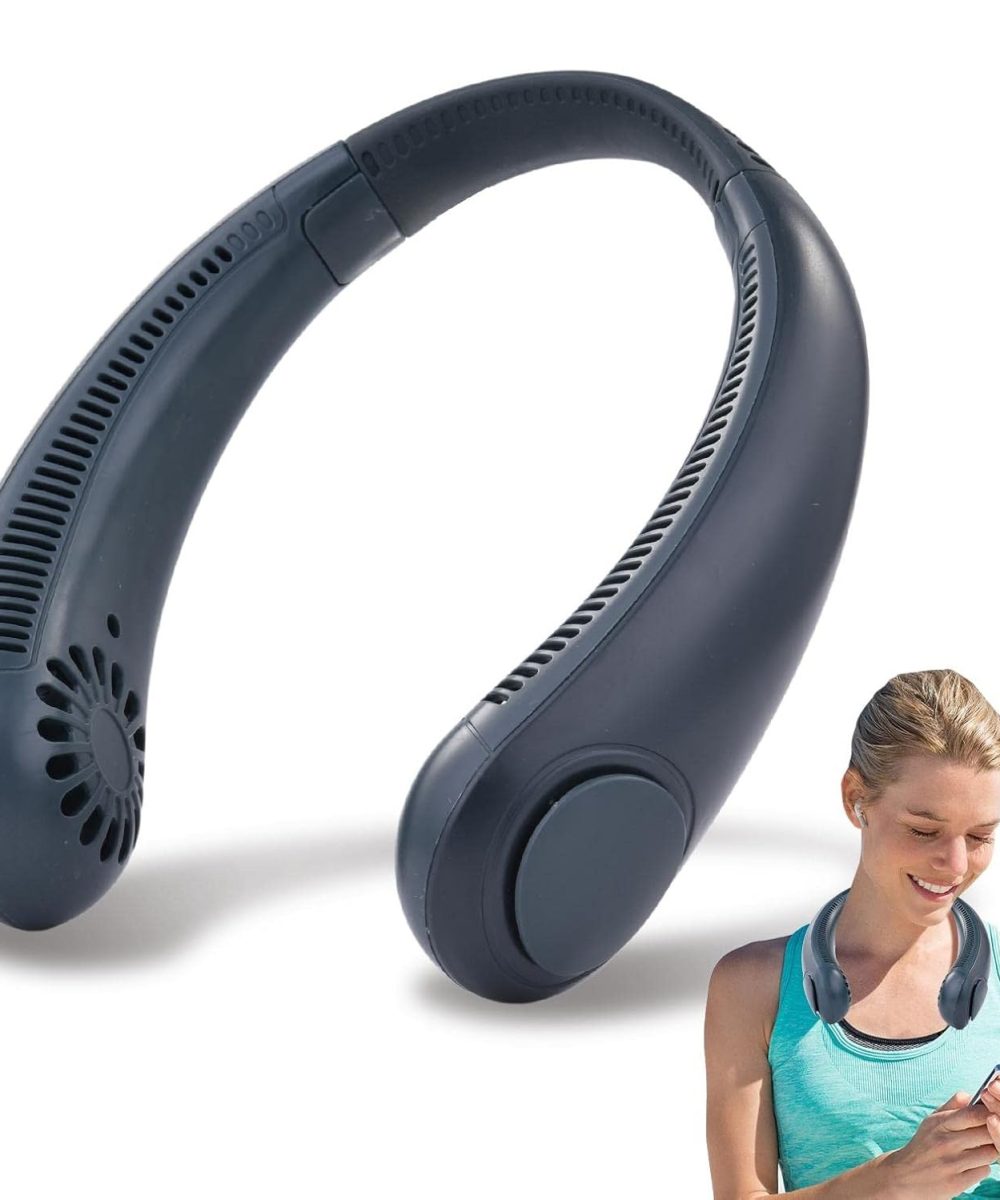 מאוורר צוואר נייד ונטען (USB) – ללא להבים, שקט וקל