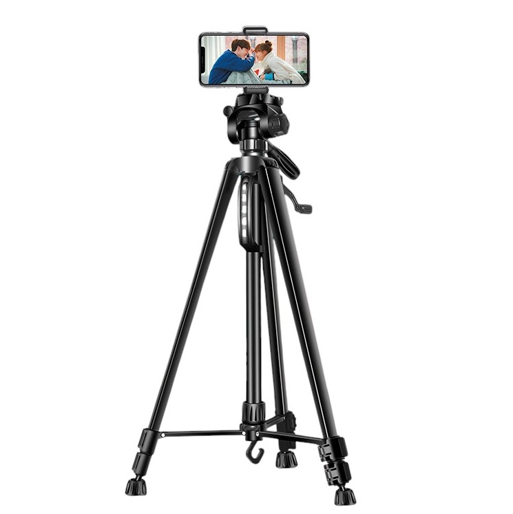 חצובה מקצועית BX100 לסמארטפון 1.4 מטר, מתקפלת עם ראש 360° ואביזרים