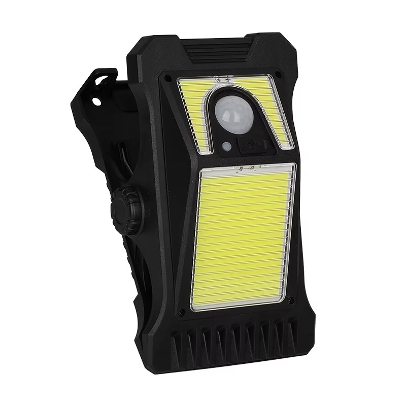 תאורת לד סולארית לגינה ולחצר, מנורת קליפס עם 3 מצבי תאורה