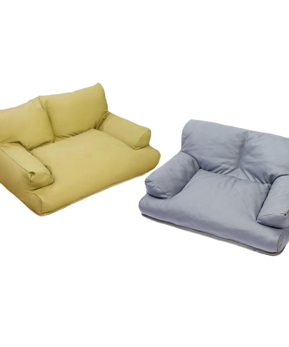 מיטת ספה אורטופדית דמוי עור PU לכלבים וחתולים - נוחות ופינוק מושלמים