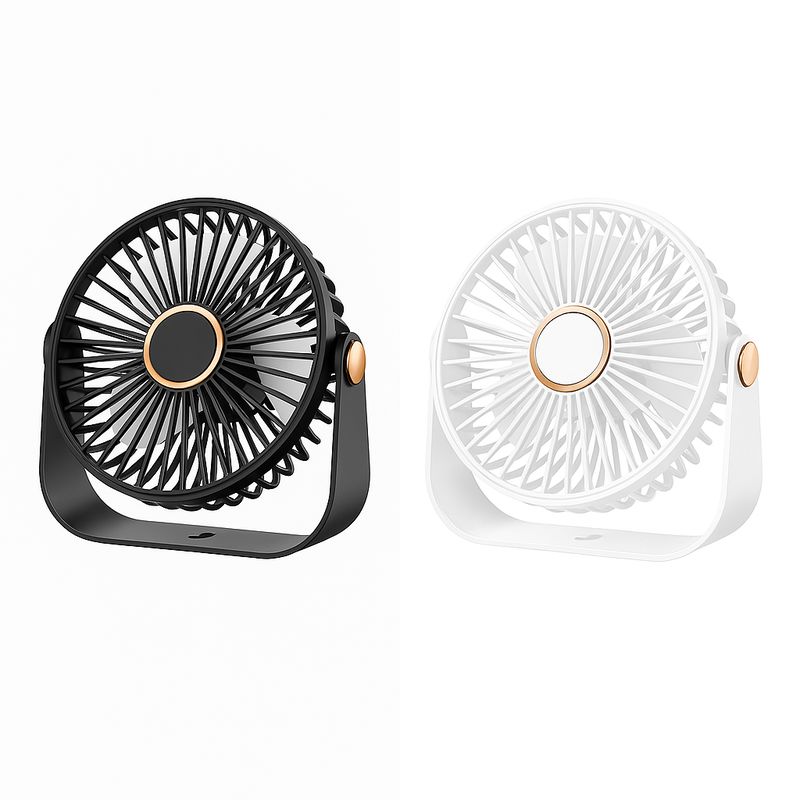 מאוורר שולחני נטען רב-שימושי: דגם px8, קומפקטי, שקט עם תאורת לילה