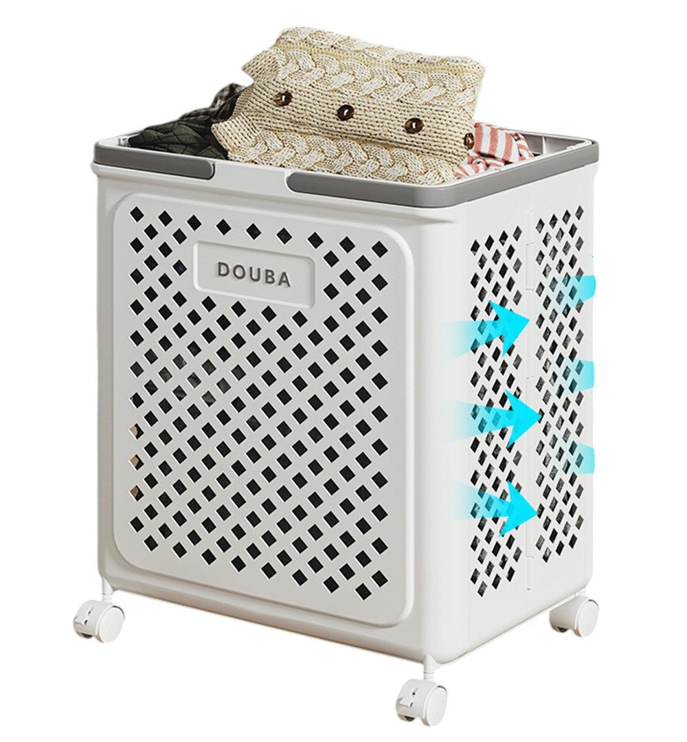 סל כביסה מתקפל עם גלגלים | חיסכון במקום