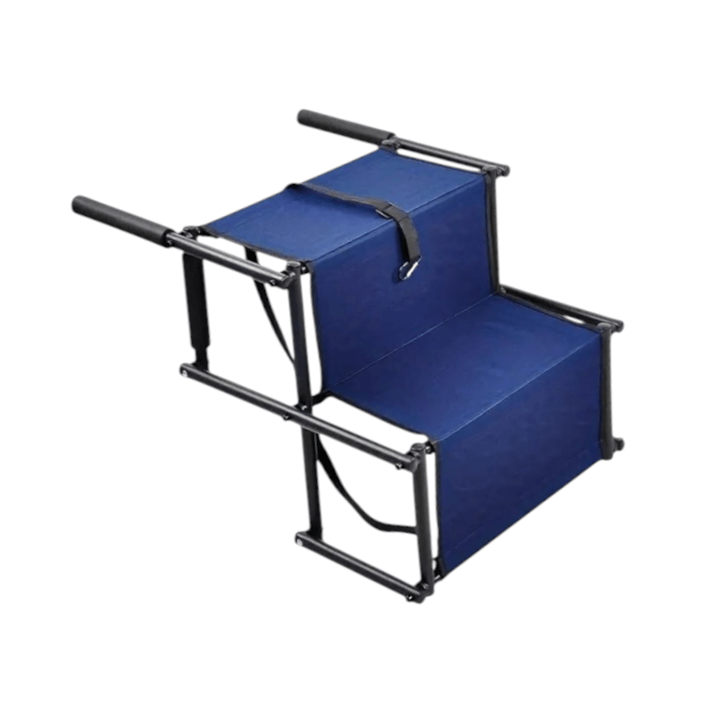 מדרגות לכלבים ולחתולים: 2 שלבים מתקפלים לרכב ולבית