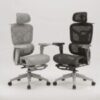 כסא משרדי ארגונומי PRIME 929 – משענות יד 6D, הדום רגליים ותמיכה אורטופדית מלאה