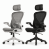 כיסא משרדי ארגונומי FLOW 922 , ידיות מתקפלות וחיסכון במקום